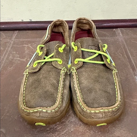 Twisted X Women's Bomber Driving Mocs Boat Shoes - Picture 2 of 6